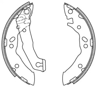 Комлект тормозных накладок OPEN PARTS BSA2055.00