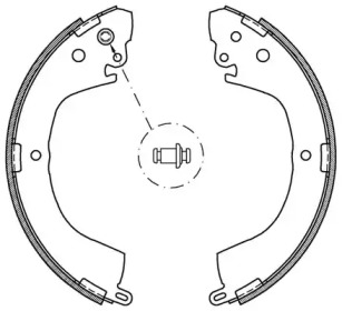 Комлект тормозных накладок OPEN PARTS BSA2057.00