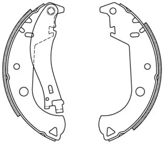 Комлект тормозных накладок OPEN PARTS BSA2059.00