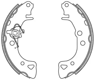 Комлект тормозных накладок OPEN PARTS BSA2060.00