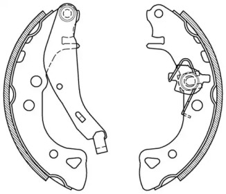 Комлект тормозных накладок OPEN PARTS BSA2061.00