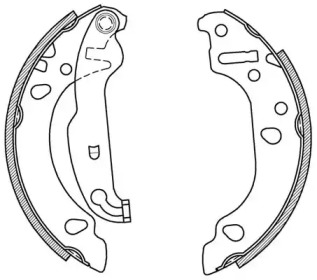 Комлект тормозных накладок OPEN PARTS BSA2067.00