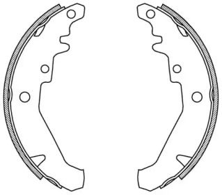 Комлект тормозных накладок OPEN PARTS BSA2069.00