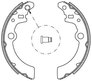 Комлект тормозных накладок OPEN PARTS BSA2073.00