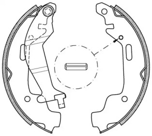 Комлект тормозных накладок OPEN PARTS BSA2074.00