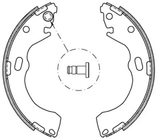 Комлект тормозных накладок OPEN PARTS BSA2075.00