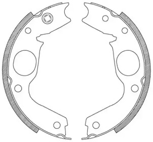 Комлект тормозных накладок OPEN PARTS BSA2076.00