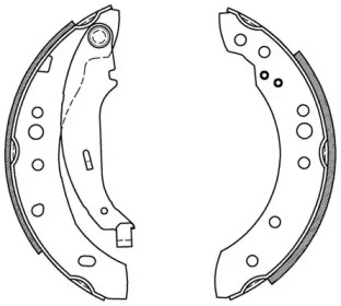 Комлект тормозных накладок OPEN PARTS BSA2078.00