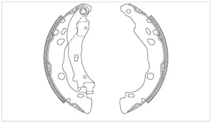 Комлект тормозных накладок OPEN PARTS BSA2080.00