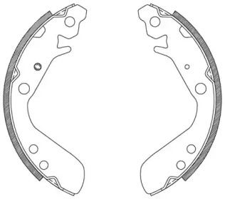 Комлект тормозных накладок OPEN PARTS BSA2082.00