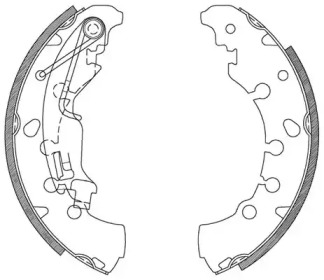Комлект тормозных накладок OPEN PARTS BSA2085.00