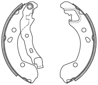 Комлект тормозных накладок OPEN PARTS BSA2087.00