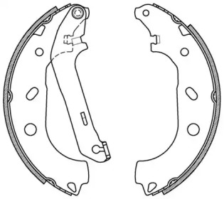 Комлект тормозных накладок OPEN PARTS BSA2090.00