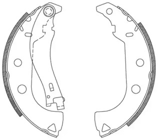 Комлект тормозных накладок OPEN PARTS BSA2092.00