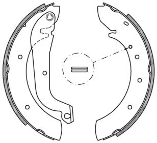 Комлект тормозных накладок OPEN PARTS BSA2093.00