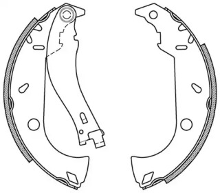 Комлект тормозных накладок OPEN PARTS BSA2095.00