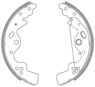 Комлект тормозных накладок OPEN PARTS BSA2096.00