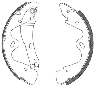 Комлект тормозных накладок OPEN PARTS BSA2100.00