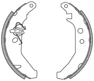 Комплект тормозных колодок OPEN PARTS BSA2101.00