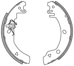 Комлект тормозных накладок OPEN PARTS BSA2103.00