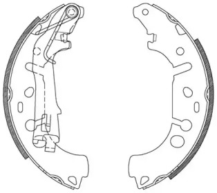 Комлект тормозных накладок OPEN PARTS BSA2107.00