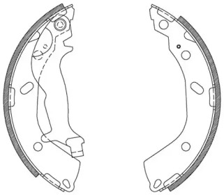 Комлект тормозных накладок OPEN PARTS BSA2108.00