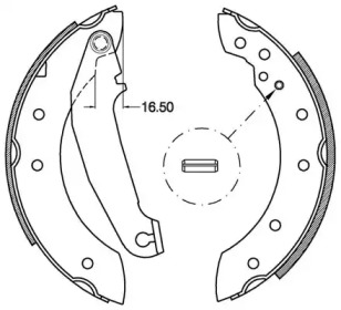 Комлект тормозных накладок OPEN PARTS BSA2110.00