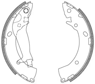 Комлект тормозных накладок OPEN PARTS BSA2113.00