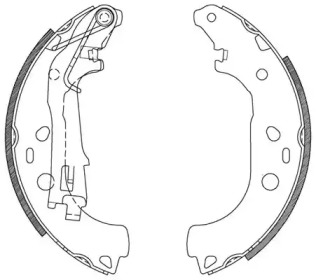 Комлект тормозных накладок OPEN PARTS BSA2115.00