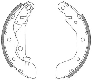 Комлект тормозных накладок OPEN PARTS BSA2117.00