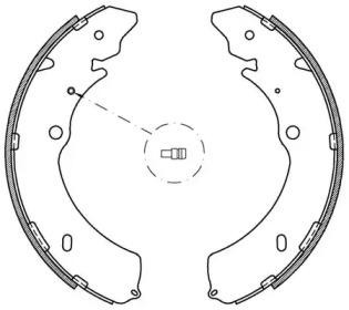 Комлект тормозных накладок OPEN PARTS BSA2120.00