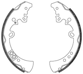 Комлект тормозных накладок OPEN PARTS BSA2122.00