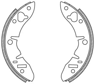 Комлект тормозных накладок OPEN PARTS BSA2123.00