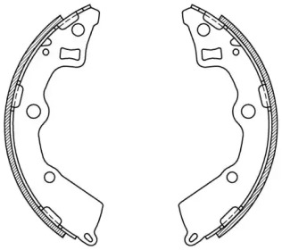 Комлект тормозных накладок OPEN PARTS BSA2125.00