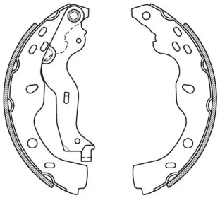 Комлект тормозных накладок OPEN PARTS BSA2126.00