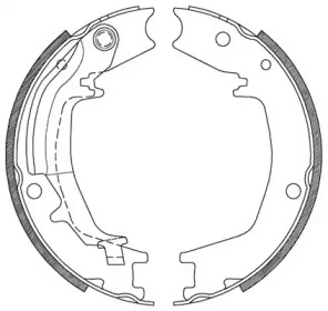 Комлект тормозных накладок OPEN PARTS BSA2128.00