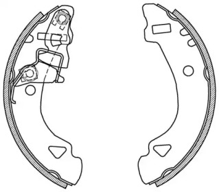 Комлект тормозных накладок OPEN PARTS BSA2132.00