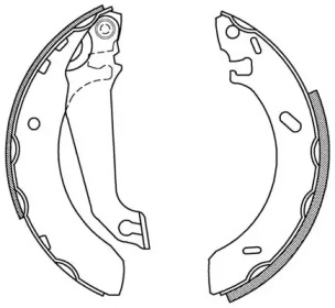 Комлект тормозных накладок OPEN PARTS BSA2133.00