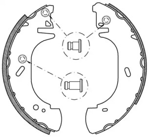 Комлект тормозных накладок OPEN PARTS BSA2135.00