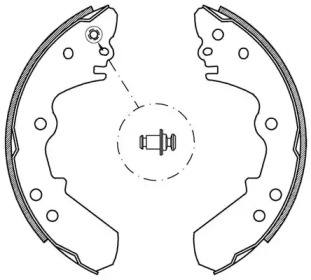 Комлект тормозных накладок OPEN PARTS BSA2139.00