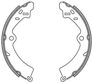 Комлект тормозных накладок OPEN PARTS BSA2140.00