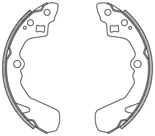 Комлект тормозных накладок OPEN PARTS BSA2145.00