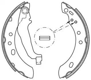 Комлект тормозных накладок OPEN PARTS BSA2146.00