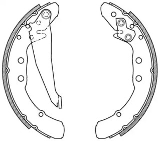 Комлект тормозных накладок OPEN PARTS BSA2150.00