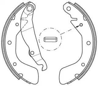 Комлект тормозных накладок OPEN PARTS BSA2151.00