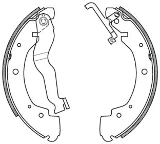 Комлект тормозных накладок OPEN PARTS BSA2153.00