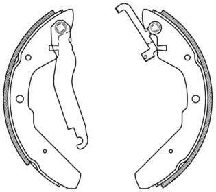 Комлект тормозных накладок OPEN PARTS BSA2154.00