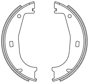 Комплект тормозных колодок OPEN PARTS BSA2155.00