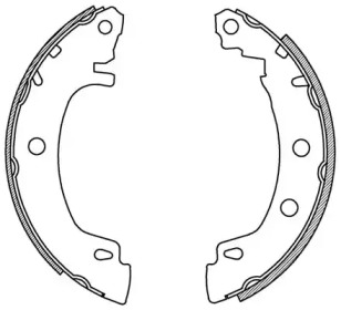 Комлект тормозных накладок OPEN PARTS BSA2157.00