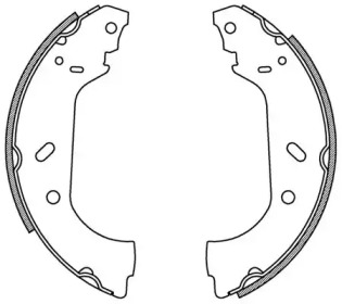 Комлект тормозных накладок OPEN PARTS BSA2158.00